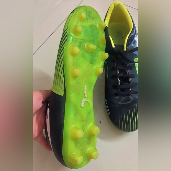 Black and Lime Colored, stunning football studs from Sega Glaze! - Picture 2 of 3